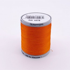 GUTERMANN RAYON 40 1000MT col ARANCIONE 1078 - per ricamo