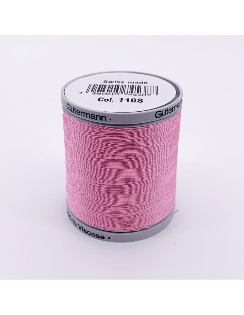 Gutermann Filo per Ricamo a Macchina Rayon 10 Bobine Toni del Rosa