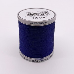 GUTERMANN RAYON 40 1000MT col BLU NAVY 1197 - per ricamo