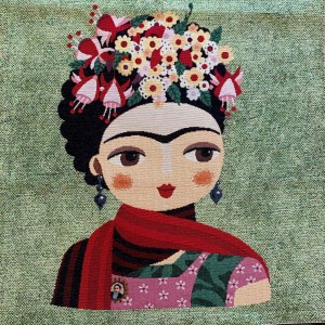 PANNELLO GOBELIN FRIDA FLOWERS LUREX PANNELLO GOBELIN FRIDA FLOWERS LUREX