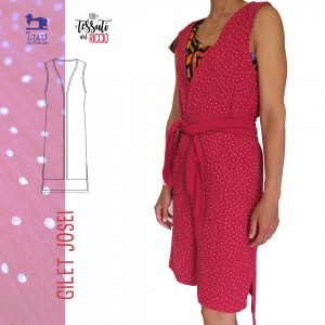 GILET JOSEI DONNA TAGLIA XXL CARTAMODELLO E VIDEOTUTORIAL GILET JOSEI DONNA TAGLIA XXL CARTAMODELLO E VIDEOTUTORIAL