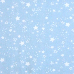 CAELUM STELLINE MIX BASE AZZURRO POLVERE - cotone GOTS