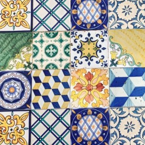 TESSUTO IDROREPELLENTE COTONE RESINATO MAIOLICA AMALFI TESSUTO IDROREPELLENTE COTONE RESINATO MAIOLICA AMALFI