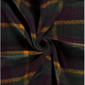 PLAID A QUADRI VERDONE VIOLA E ARANCIO PLAID A QUADRI VERDONE VIOLA E ARANCIO