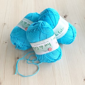 FILO PER UNCINETTO E TRICOTIN GOMITOLO 50 GR - TURCHESE