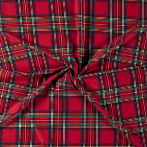 TARTAN ROSSO QUADRO MEDIO