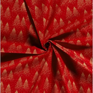 MAXI ALBERI GLITTERATI ORO BASE ROSSO