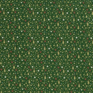 MINI ALBERELLI E CUORICINI GLITTER ORO BASE VERDE MINI ALBERELLI E CUORICINI GLITTER ORO BASE VERDE