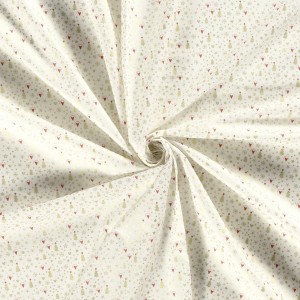 MINI ALBERELLI E CUORICINI GLITTER ORO BASE BIANCO LATTE