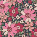 TESSUTO IDROREPELLENTE BRIGITTE FIORELLINI DI CAMPO ROSE