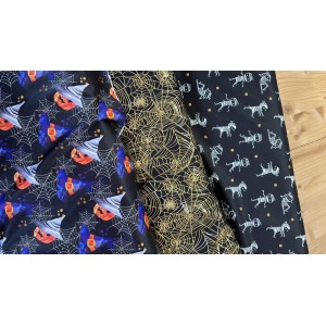 RAGNATELE ORO BASE NERA JERSEY POLIESTERE LEGGERO