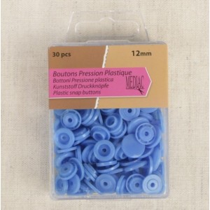 BOTTONI A PRESSIONE 12 MM CONF 30 PZ - 833 AZZURRO BANDIERA