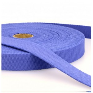 CINGHIA CM 2.5 COTONE BLU LAVANDA - COL 21