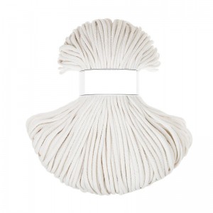 BRAIDED CORDINO COTONE RICICLATO MM5 - LATTE