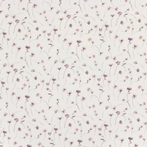 MUSSOLA STELI FIORITI MALVA E ROSA ANTICO BASE LATTE