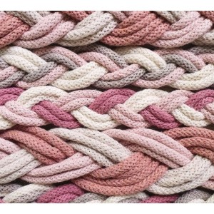 BRAIDED CORDINO COTONE RICICLATO MM5 - LILAC POLVERE