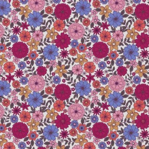 TESSUTO IDROREPELLENTE BRIGITTE INDIGO E BORDEAUX