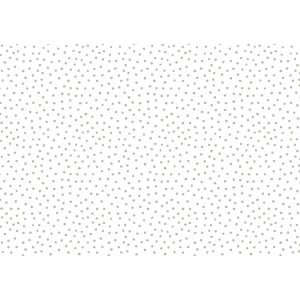 COTONE POIS SPARSI TORTORA BASE BIANCO COTONE POIS SPARSI TORTORA BASE BIANCO