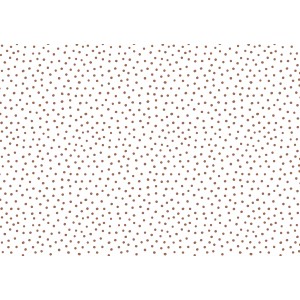 COTONE POIS SPARSI RUGGINE BASE BIANCO COTONE POIS SPARSI RUGGINE BASE BIANCO