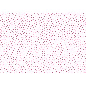 COTONE POIS SPARSI FUCSIA BASE BIANCO COTONE POIS SPARSI FUCSIA BASE BIANCO