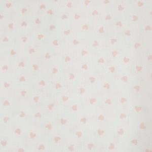 COTONE CUORICINI ROSA SPARSI SU BASE BIANCA COTONE CUORICINI ROSA SPARSI SU BASE BIANCA