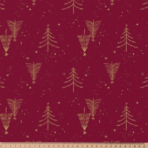 CANVAS ISELOR ALBERI GLITTER BASE ROSSO CARDINALE CANVAS ISELOR ALBERI GLITTER BASE ROSSO CARDINALE