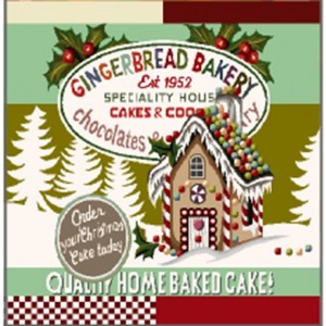 PANNELLO GOBELIN 45X45 cm GINGERBREAD BAKERY PANNELLO GOBELIN 45X45 cm GINGERBREAD BAKERY