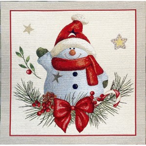 PANNELLO GOBELIN 45X45 cm PUPAZZONE DI NEVE PANNELLO GOBELIN 45X45 cm PUPAZZONE DI NEVE