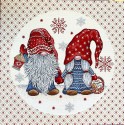 PANNELLO GOBELIN 45X45 cm PUPAZZONE DI NEVE PANNELLO GOBELIN 45X45 cm PUPAZZONE DI NEVE