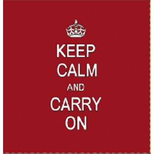 PANNELLO GOBELIN KEEP CALM ROSSO 45X45 cm PANNELLO GOBELIN KEEP CALM ROSSO 45X45 cm