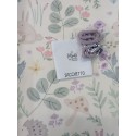 KIT 2 BAVAGLINI PRANZO SPUGNA MISTA E TESSUTO COTONE FANTASIA FEMMINA