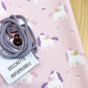 KIT SACCHETTO IN AQUA PROTECT UNICORNO BASE ROSA