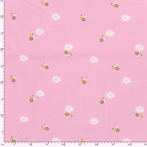 APETTE SUI FIORELLINI BASE ROSA JERSEY APETTE SUI FIORELLINI BASE ROSA JERSEY