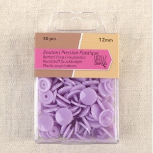 BOTTONI A PRESSIONE 12 MM CONF 30 PZ - 068 LILLA