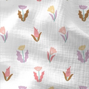 MUSSOLA SIDWY TULIPANI MULTICOLOR BASE BIANCA MUSSOLA SIDWY TULIPANI MULTICOLOR BASE BIANCA