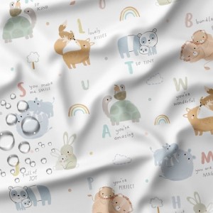 TESSUTO IMPERMEABILE DOLCI COCCOLE BASE LATTE