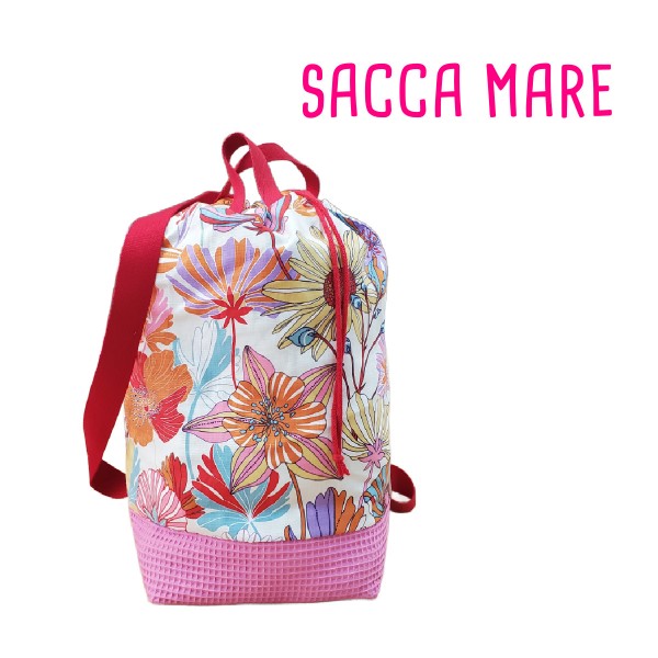 KIT SACCA MARE SARABI FUCSIA E BAMBOO PETUNIA