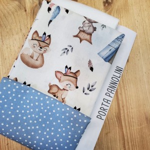 KIT PORTA PANNOLINI BOHO BOY E POIS SPARSI CARTA DA ZUCCHERO