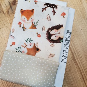 KIT PORTA PANNOLINI MUSETTI DOLCINI E POIS SPARSI LINO