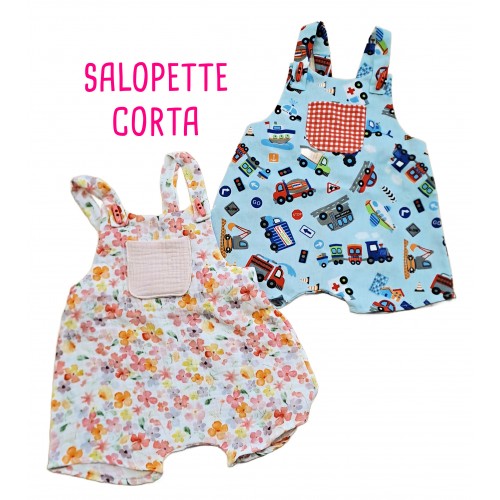 CARTAMODELLO SALOPETTE CORTA (taglia fino 12 mesi) - prodotto digitale CARTAMODELLO SALOPETTE CORTA (taglia fino 12 mesi) - prodotto digitale