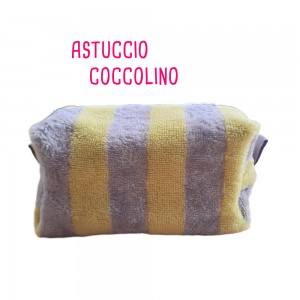 KIT ASTUCCIO COCCOLINO BAMBOO RIGHE TERRACOTTA E MARSALA KIT ASTUCCIO COCCOLINO BAMBOO RIGHE TERRACOTTA E MARSALA