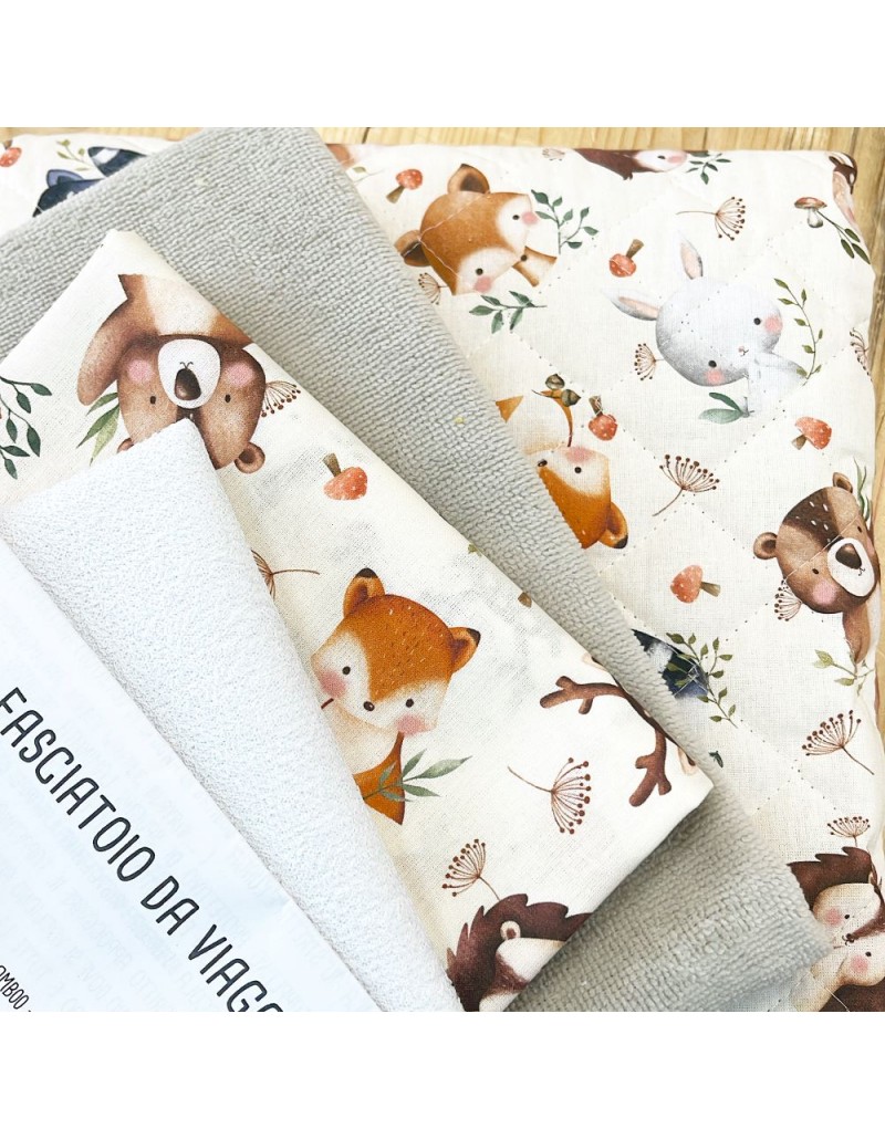 Fasciatoio Lavabile Yworld - 4 Pezzi, Cotone E Fibra Di Bambù, 45x30cm - Foto 9