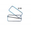 MOSCHETTONE METALLO ARGENTO MM 25 CONF 1 PZ - M644 MOSCHETTONE METALLO ARGENTO MM 25 CONF 1 PZ - M644