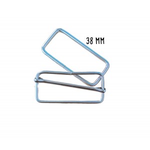 FIBBIA REGOLATRICE METALLO ARGENTO e FIBBIA ARGENTO MM 38 FIBBIA REGOLATRICE METALLO ARGENTO e FIBBIA ARGENTO MM 38