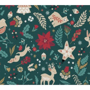 LORANE ANIMALETTI E ORNAMENTI CHRISTMAS BASE VERDE SCURO LORANE ANIMALETTI E ORNAMENTI CHRISTMAS BASE VERDE SCURO