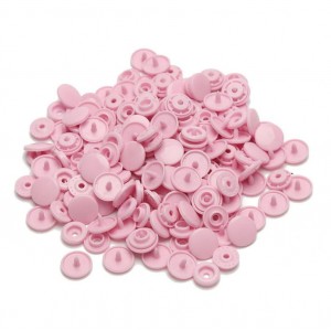 BOTTONI A PRESSIONE 12 MM CONF 10 PZ - ROSA BABY
