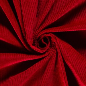 VELLUTO COSTA LARGA ELASTICIZZATO ROSSO CALDO VELLUTO COSTA LARGA ELASTICIZZATO ROSSO CALDO