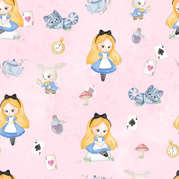 MUSSOLA BIOLOGICA ALICETTA CALZINI RIGATI  BASE ROSA ACCESO - STAMPA DIGITALE