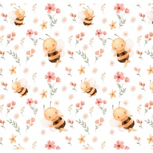 MUSSOLA BIOLOGICA APETTE E FIORELLINI - STAMPA DIGITALE