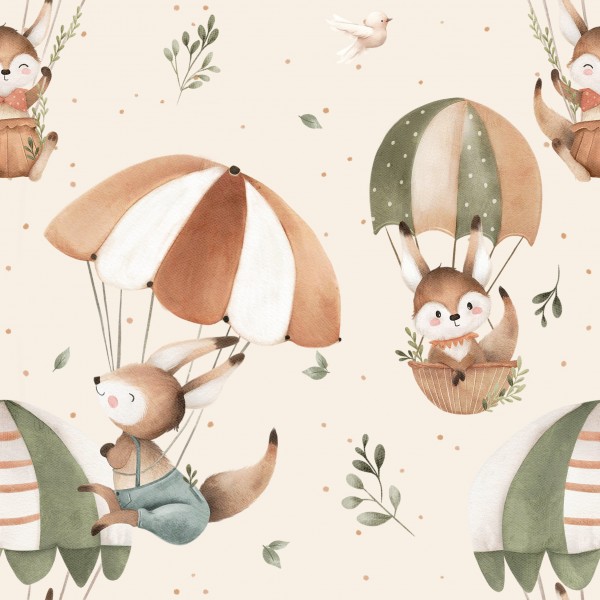 MUSSOLA FLIT SCOIATTOLI IN MONGOLFIERA BIOLOGICA - STAMPA DIGITALE